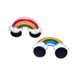 3D Rainbow Sunshine Arch Pot of Gold Standing Charms (Set of 2)